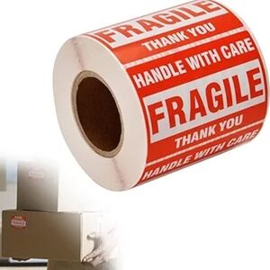 500 PCS Fragile Products Label Sticker